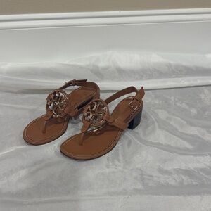 Tory Burch 6.5 Metal Miller Wedge Heels